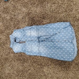 Womens Sleeveless Denim Dress